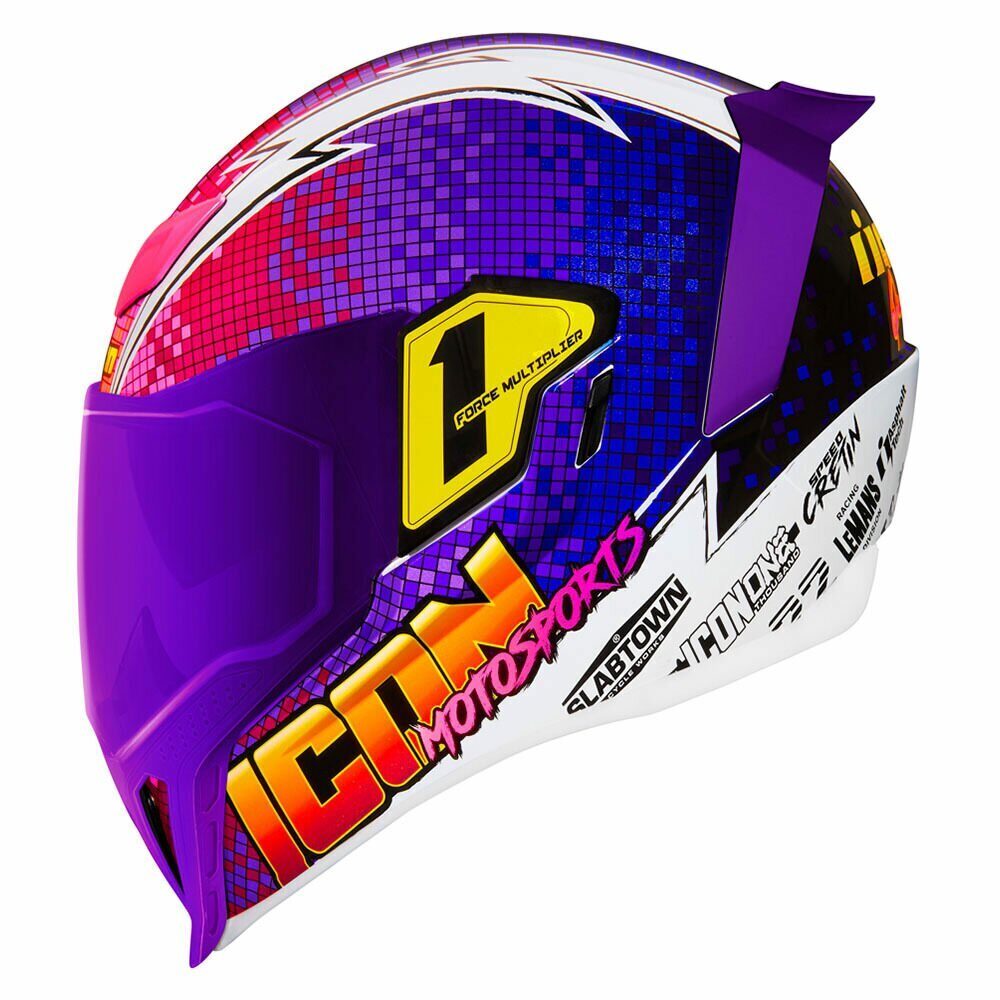 Moto Helmet Purple