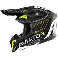 Кроссовый шлем Airoh Aviator 3 Primal Carbon Yellow Matt